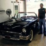 1957 T Bird with Joe and Lou Elliott of Super Cycles
